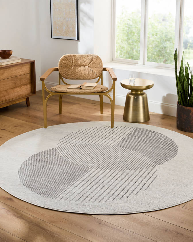 Lakin Modern Medium Gray Area Rug