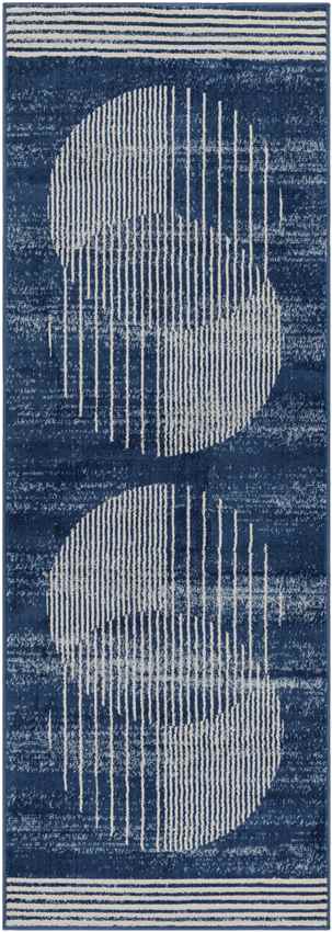 Lakin Modern Ink Blue Area Rug