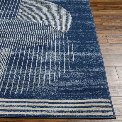 Lakin Modern Ink Blue Area Rug