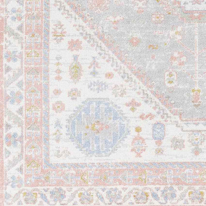 Maize Traditional Blush Washable Area Rug