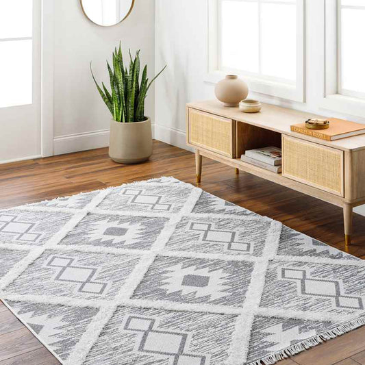 McKee Rustic Light Gray Area Rug