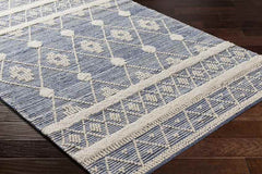 Rolla Global Slate Blue/Cream Area Rug