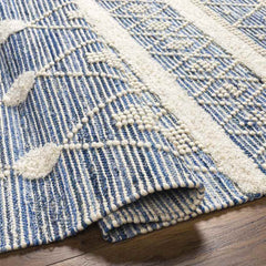 Rolla Global Slate Blue/Cream Area Rug