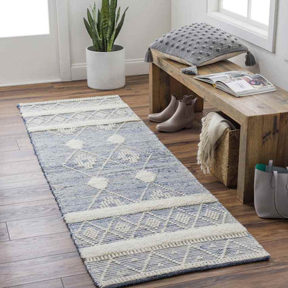 Rolla Global Slate Blue/Cream Area Rug