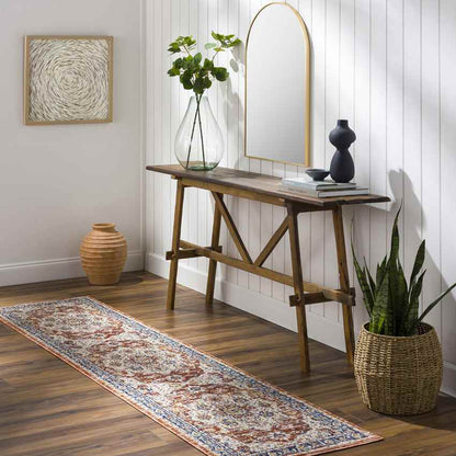 Asbury Traditional Dark Red Area Rug