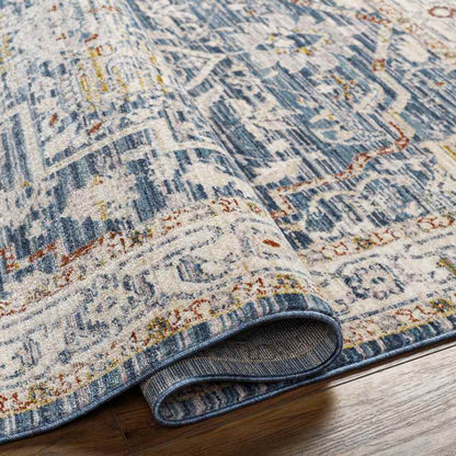 Asbury Traditional Denim Area Rug