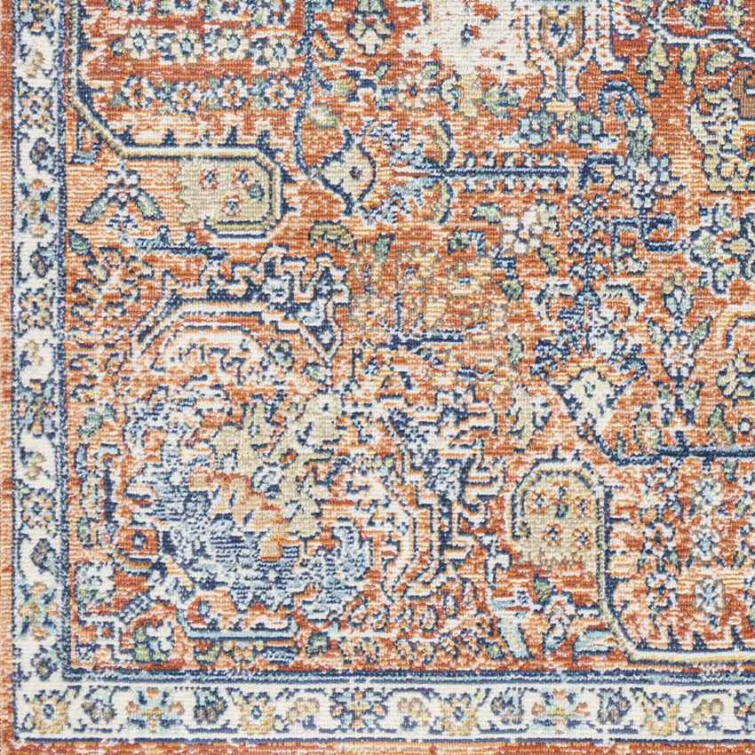 Rodney Coastal Burgundy Area Rug