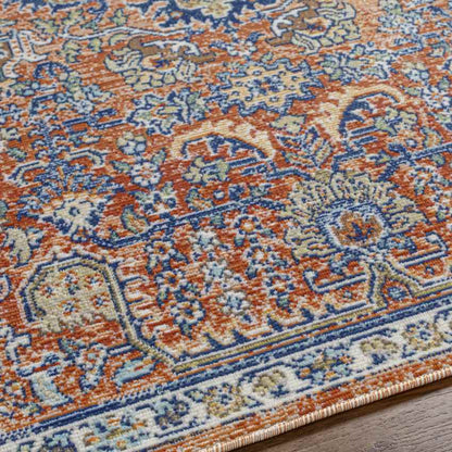 Rodney Coastal Burgundy Area Rug