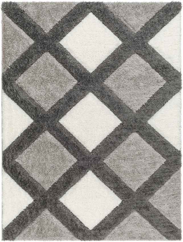 Ruthven Modern Ivory/Medium Gray Area Rug