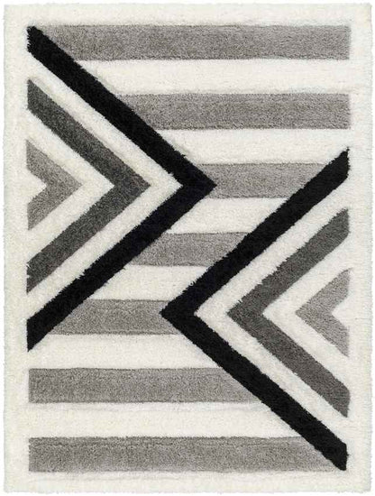 Scandia Modern Medium Gray/Black Area Rug