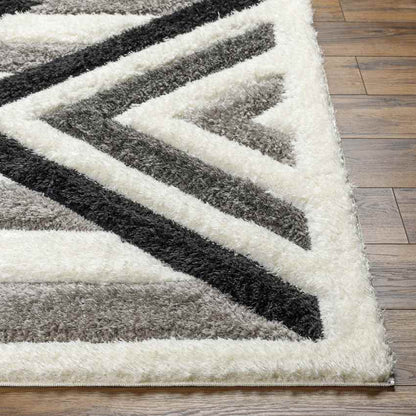 Scandia Modern Medium Gray/Black Area Rug