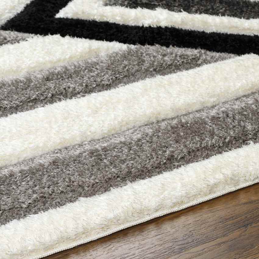 Scandia Modern Medium Gray/Black Area Rug