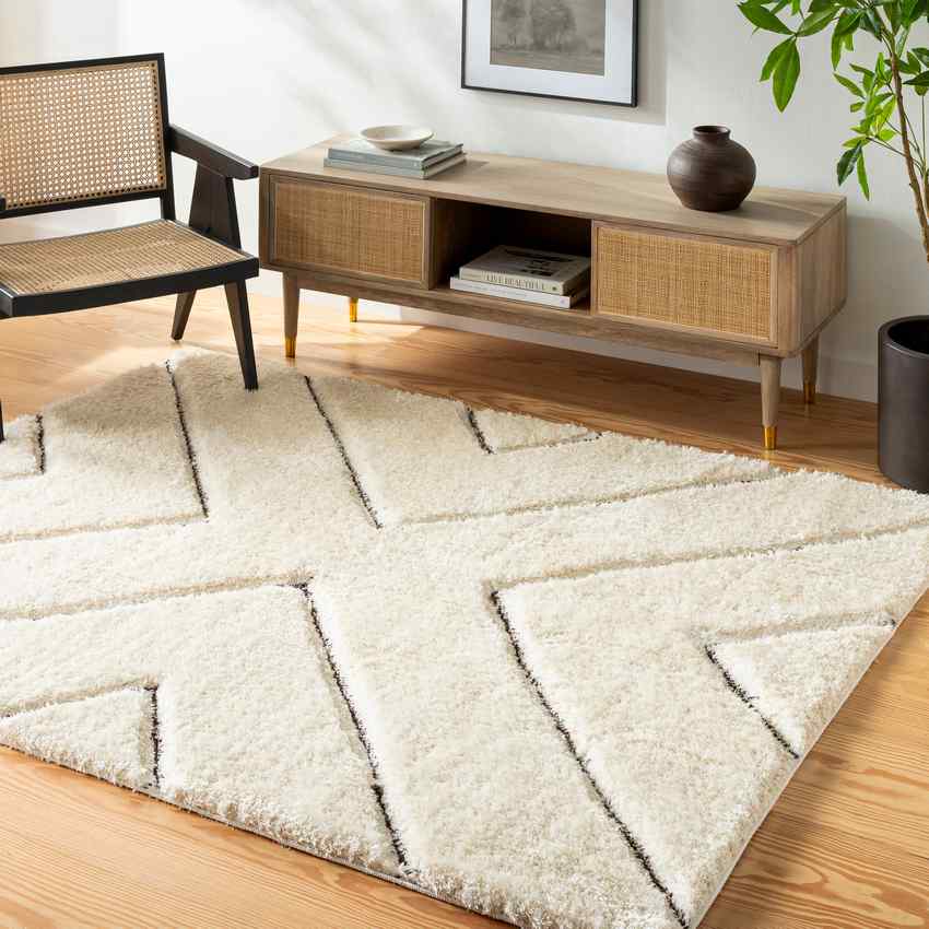 Settlers Modern Light Beige Area Rug