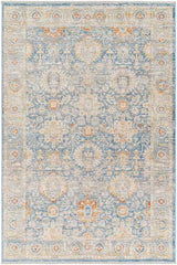 Basehor Traditional Denim Area Rug