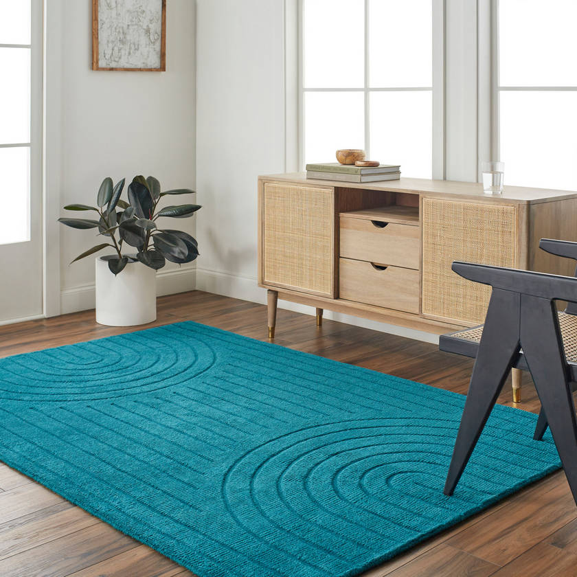 Mankato Modern Dark Teal Area Rug