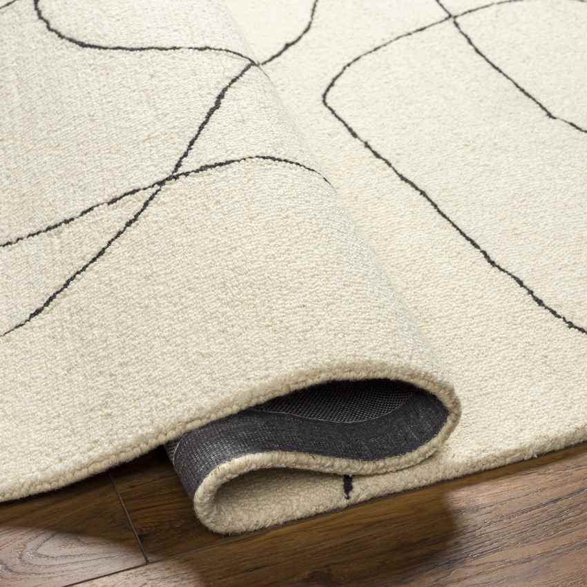 Hugoton Modern White/Black Area Rug