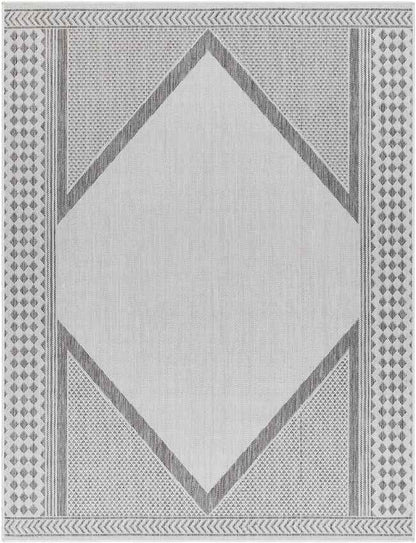 Silver Global Charcoal/Ivory Area Rug