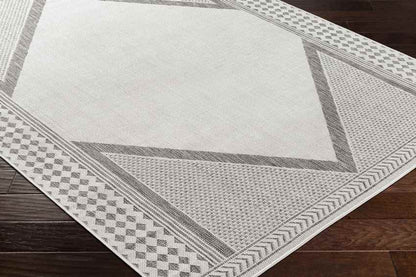 Silver Global Charcoal/Ivory Area Rug