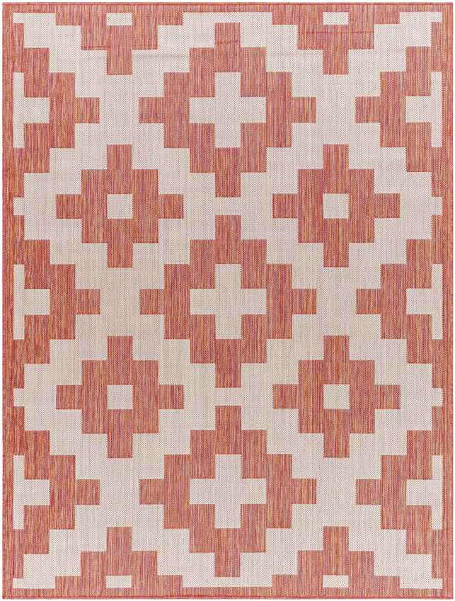 Spivey Global Dark Coral Area Rug