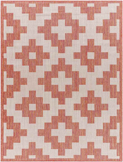 Spivey Global Dark Coral Area Rug