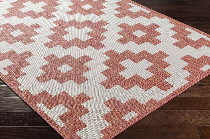 Spivey Global Dark Coral Area Rug