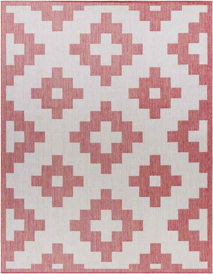 Spivey Global Dark Coral Area Rug