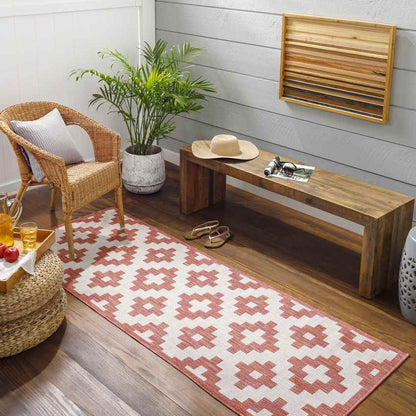 Spivey Global Dark Coral Area Rug