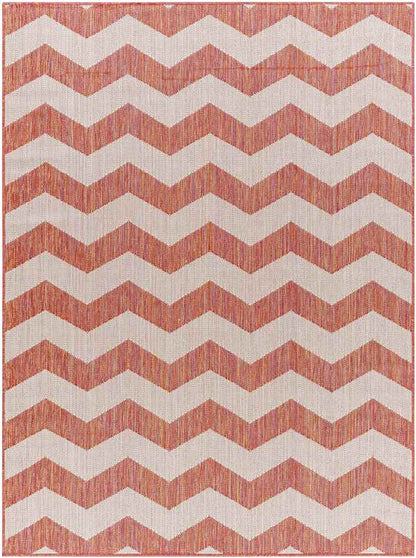 Spring Global Dark Coral/Ivory Area Rug