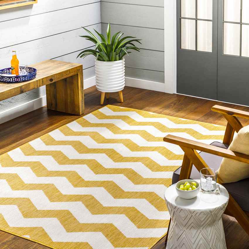 Spring Global Mustard/Ivory Area Rug