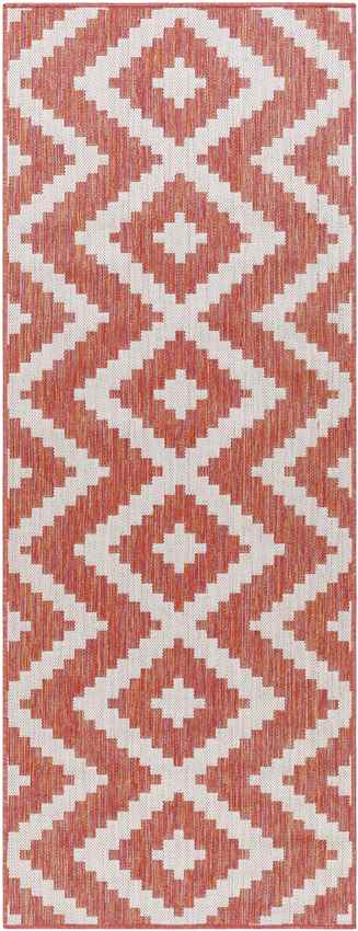 Squaw Global Dark Coral/Off-White Area Rug