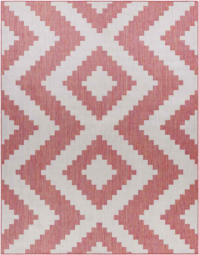 Squaw Global Dark Coral/Off-White Area Rug