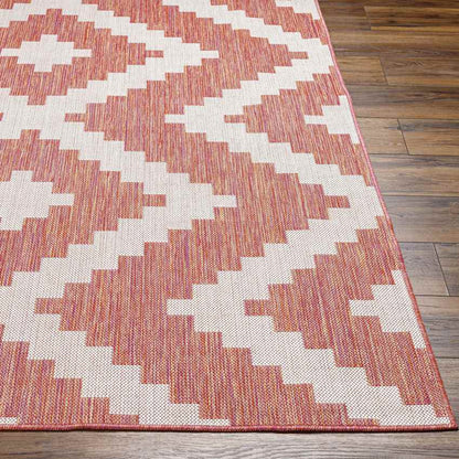 Squaw Global Dark Coral/Off-White Area Rug