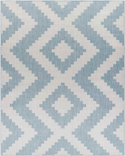Squaw Global Sky Blue/Off-White Area Rug