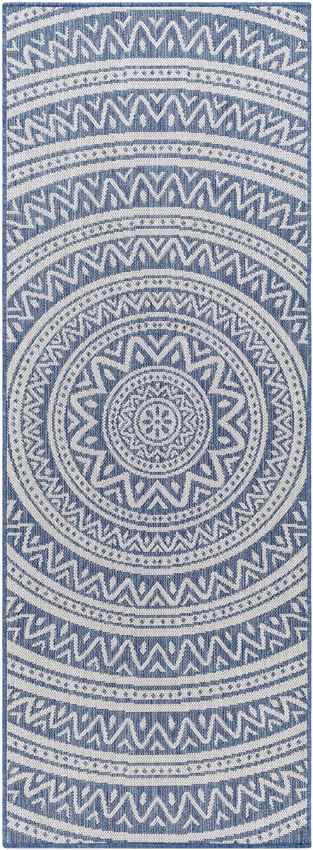 St Ansgar Global Navy/Silver Gray Area Rug