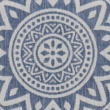 St Ansgar Global Navy/Silver Gray Area Rug