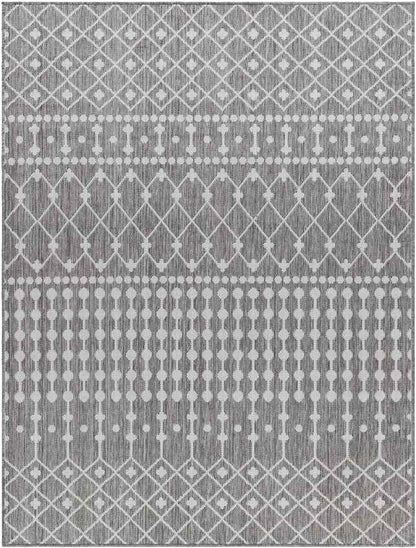 St Mary Global Smoke Gray/Off-White Area Rug