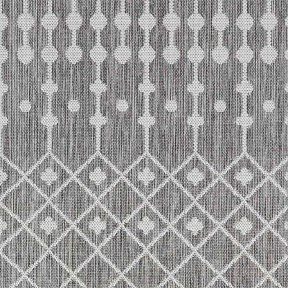 St Mary Global Smoke Gray/Off-White Area Rug