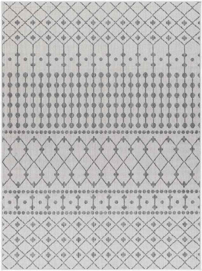 St Mary Global Medium Gray/Off-White Area Rug