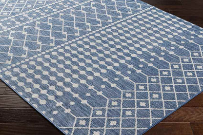 St Mary Global Navy/Off-White Area Rug