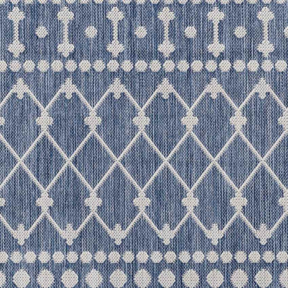 St Mary Global Navy/Off-White Area Rug