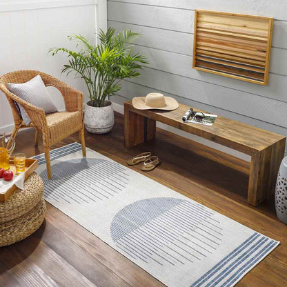 Struble Global Navy/Ivory Area Rug