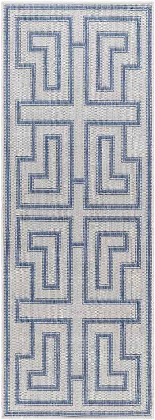 Sylvia Global Ivory/Navy Area Rug