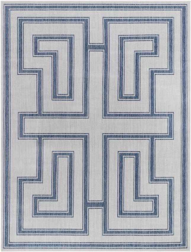 Sylvia Global Ivory/Navy Area Rug