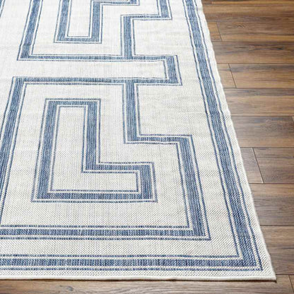 Sylvia Global Ivory/Navy Area Rug