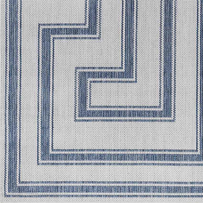 Sylvia Global Ivory/Navy Area Rug