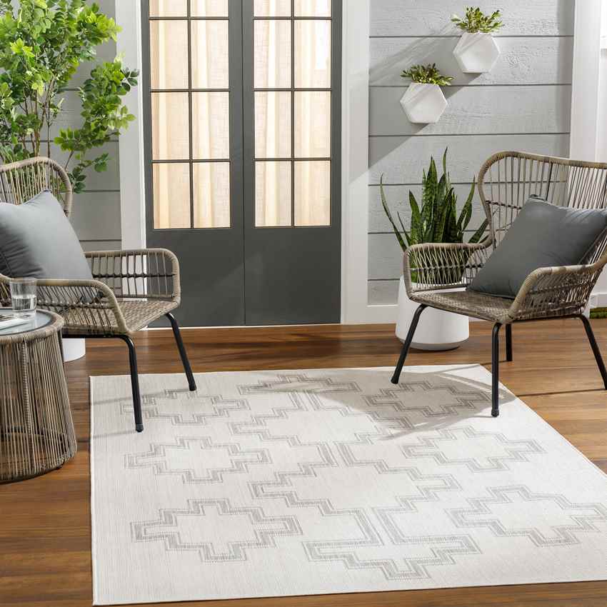 Tarkio Global Light Gray/Beige Area Rug