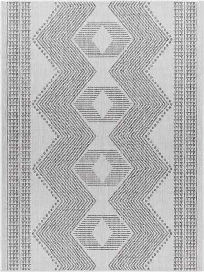 Templeton Global Silver Gray/Dark Gray Area Rug