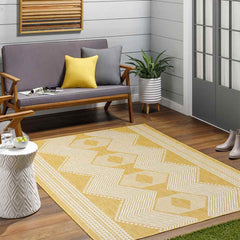 Templeton Global Silver Gray/Mustard Area Rug