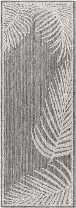 Tescott Coastal Dark Gray Area Rug