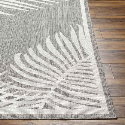 Tescott Coastal Dark Gray Area Rug